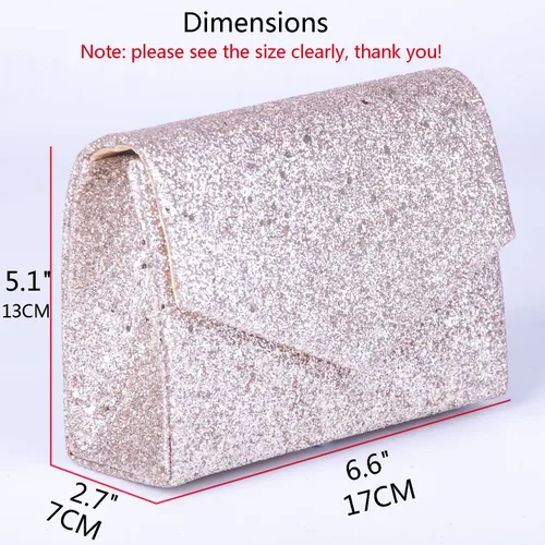 Miniatura 3 de Bolso de noche de embrague Crossbody para las mujeres formales clásico bolso de embrague monedero Totes