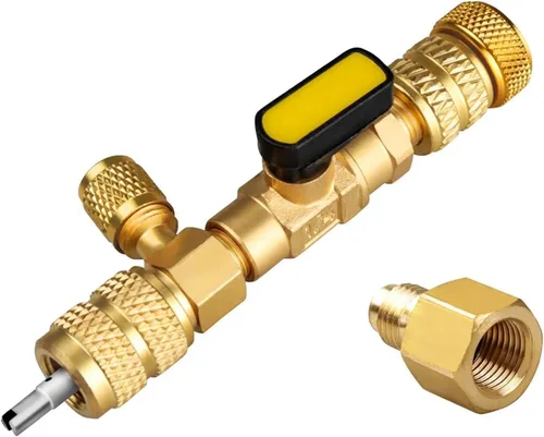 Miniatura 9 de R410A R22 Herramienta de instalación de extracción de núcleo de válvula de CA, removedor de núcleo de válvula, doble tamaño de 1/4 "-5/16
