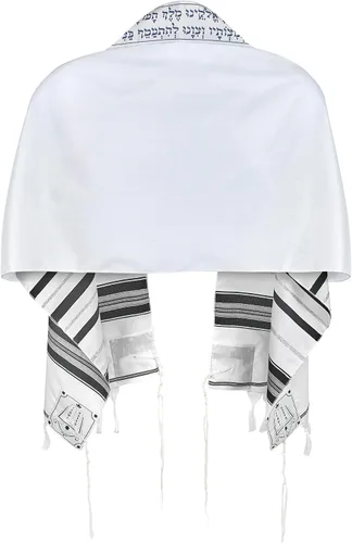 Miniatura 5 de Zion Judaica Tallit Chal de oración con bolsa de talit certificado Kosher Talis Gadol con certificado Tzitzit Israel Importación