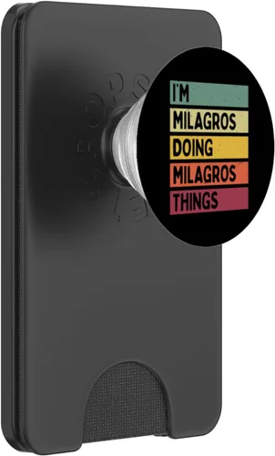 Miniatura 8 de I'm Milagros Doing Milagros Things Funny Personalized Quote PopSockets Adhesive PopGrip
