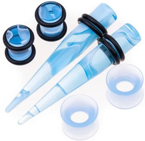 Miniatura 2 de Memsion - Kit de estiramiento para la oreja, 50 piezas, kit de perforación, aretes de calibre 00, 14