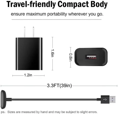 Miniatura 7 de Cargador de reloj para Fitbit Charge 6/Charge 5, cable de carga Fitbit Luxe de repuesto, Fitbit Luxe Edición Especial Smartwatch Base de carga