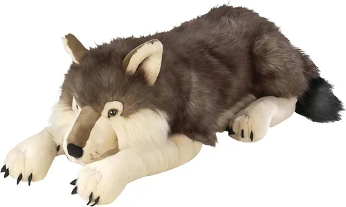 Wild Republic - Peluche de lobo jumbo, animal gigante de peluche, juguete de peluche, regalos para niños, 30 pulgadas