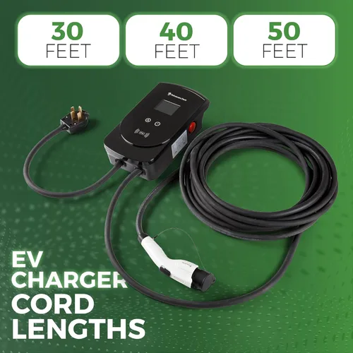 Miniatura 3 de 50 Amperios - Estación de carga inteligente para el hogar de vehículos eléctricos de nivel 2 PRIMECOM.TECH de 220 voltios para Tesla y todas