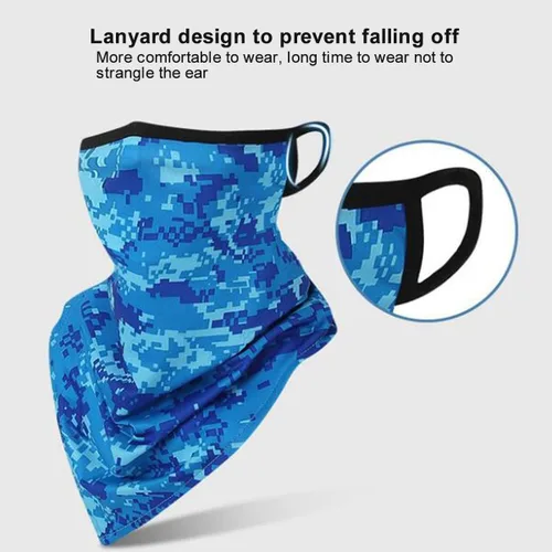 Miniatura 3 de 6 unidades de bandana para la cara, con cintas para las orejas, polaina para el cuello, bufanda, pasamontañas, para hombres y mujeres, deportes al