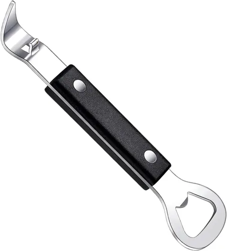 HANCELANT Abrebotellas perforador, abrelatas manual de acero inoxidable, paquete de 1