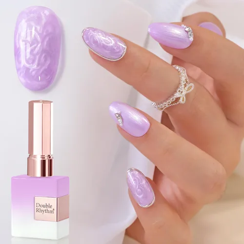 Miniatura 73 de Double Rhythm 15ml de esmalte de uñas en gel, color puro, mismo color, misma botella, esmalte de uñas de remoción para arte de manicura en salón