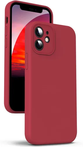 Miniatura 45 de Supdeal Funda de silicona líquida para iPhone 12 Pro Max, [protección de cámara] [antihuellas dactilares] [carga inalámbrica] Funda protectora de 4