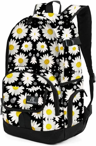 Miniatura 54 de Mochila escolar estilo Rickyh, mochila de viaje para hombres y mujeres, mochila ligera con compartimento para portátil, Tamaño único