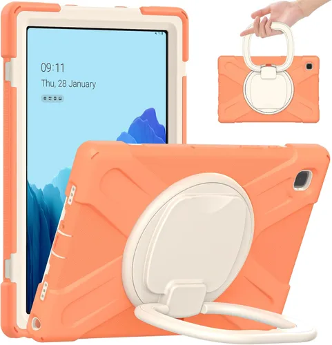 Miniatura 44 de 360 Rotation Case for Galaxy Tab ActivePro/Tab Active4 Pro/Active 5 Pro 10.1" Sturdy Cover Rotate Ring Stand Shoulder Carrying Strap Hand Strap