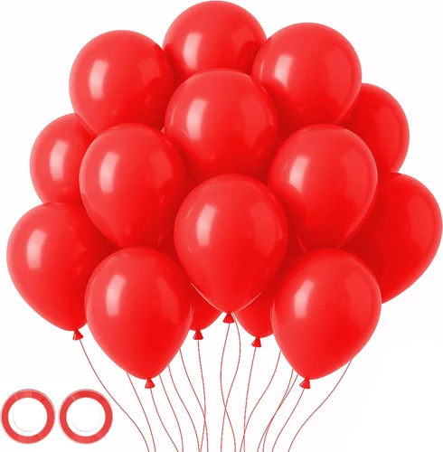 Miniatura 212 de Voircoloria - Globos azul bebé claro, paquete de 66 globos de 12 pulgadas de látex para fiestas para niños y niñas, para cumpleaños, baby shower, 16