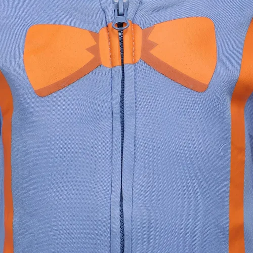 Miniatura 3 de Blippi Sudadera con capucha con cremallera para niños pequeños y pequeños, color azul, Naranja