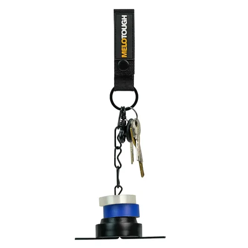 Miniatura 9 de MELOTOUGH Tanga de cinta para cinturón de herramientas, cintura electricistas, cadena con llavero y gancho a presión de gatillo, 1 paquete