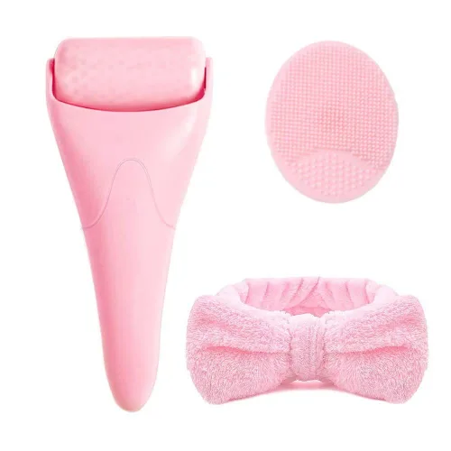 Rodillo de hielo para moldeador facial, masajeador facial, herramientas para el cuidado de la piel para antiarrugas, hielo frío, rodillo facial