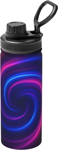Miniatura 12 de litchi Printed Insulated Water Bottle, 18oz Stainless Steel Funny Travel Mug, Leakproof Hot & Cold for Sports, Gym, Hiking
