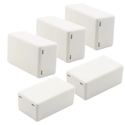 Miniatura 27 de Zulkit 12 cajas de proyecto de plástico ABS para proyectos eléctricos, caja de conexiones pequeña, color blanco, 2.17 x 1.28 x 0.79 pulgadas