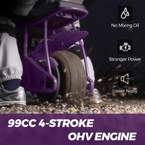 Miniatura 2 de FRP Mini Dirt Bike GMB100 Basic, nueva mini bicicleta de gasolina de 99 CC de 4 tiempos, 3 HP, todoterreno para adolescentes/adultos, sendero