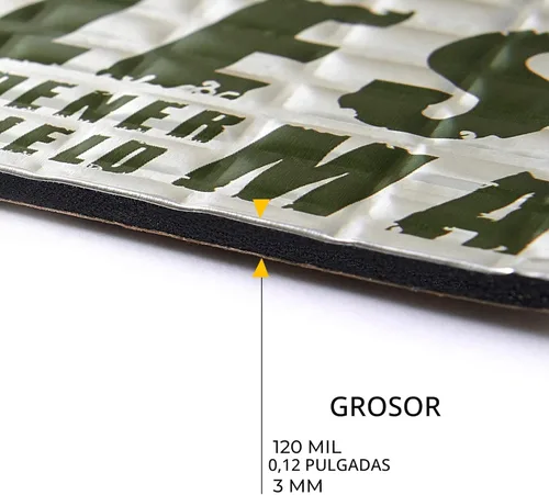 Miniatura 8 de Siless Max 120 mil (3mm) 30 pies cuadrados Alfombrilla de amortiguación de sonido para automóvil - Aislante de sonido automotriz de butilo
