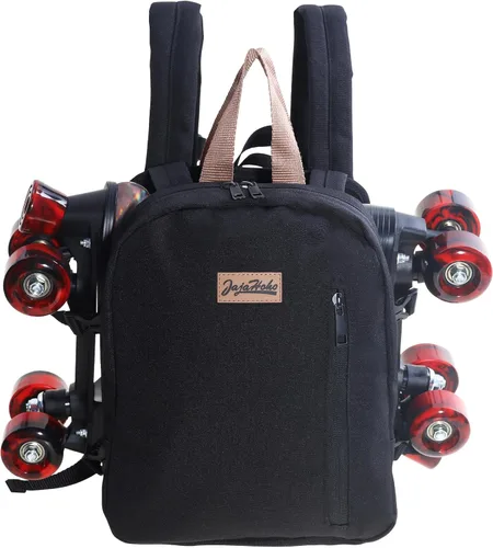 Miniatura 15 de JajaHoho Bolsas para patines de ruedas para mujeres y hombres, mochila multifuncional deportiva para patines de ruedas, patines de hielo, patines