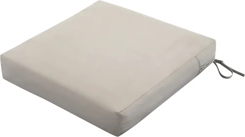 Miniatura 21 de Classic Accessories Ravenna - Cojín de asiento de patio resistente al agua de 21 x 19 x 5 pulgadas, color gris pardo oscuro, cojín de sofá biplaza