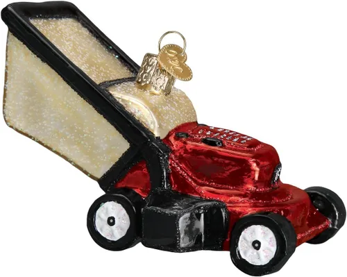 Miniatura 6 de Old World Christmas - Adorno de tractor de vidrio soplado para árbol de Navidad, decoración festiva artesanal, colección de herramientas