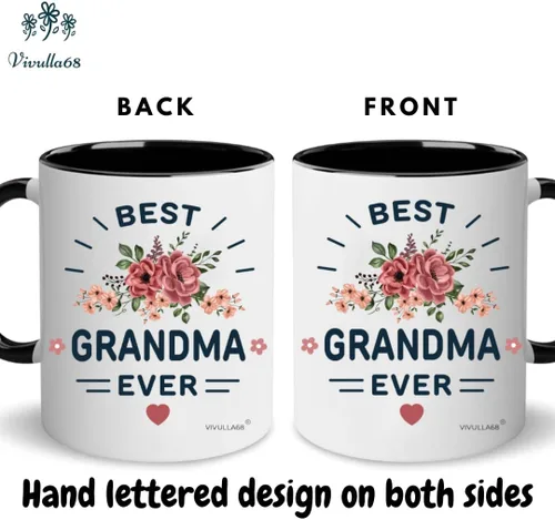 Miniatura 6 de Juego de tazas de café para los mejores abuelos, regalo de tazas para abuelos, ideas de regalos de nietos, nietos, anuncio de nuevo abuelo, Navidad