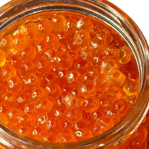 Miniatura 9 de Huevas de salmón de Alaska – Sal naturalmente ligera, caviar rojo, Ikura, mariscos gourmet refrigerados, 4.23 oz 4.23 oz