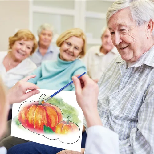 Miniatura 6 de ZOIIWA 24 piezas de productos de demencia para ancianos reutilizables para pintura al agua, juguetes de pintura al agua, recuerdos de granja