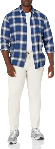 Miniatura 5 de Tienda Essentials - Camisa de franela para hombre de ajuste delgado y manga larga