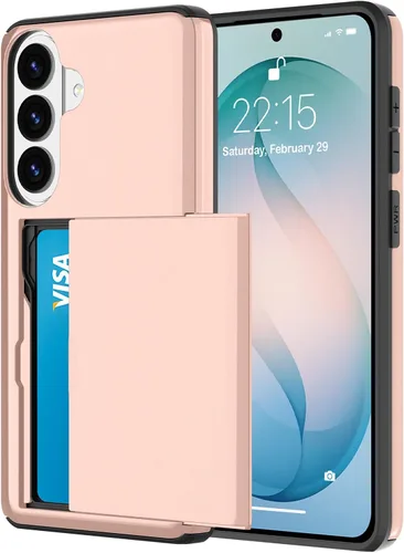 Miniatura 69 de Funda tipo cartera para Samsung Galaxy S22 Ultra con 4 ranuras para tarjetas de crédito a prueba de golpes, funda híbrida de protección reforzada