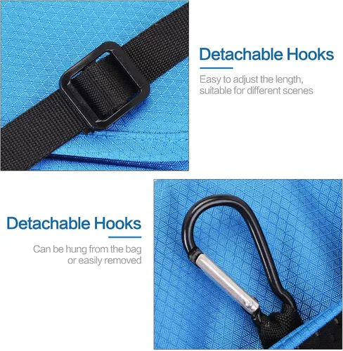 Miniatura 5 de Cartera de cuello ligera con bloqueo RFID, bolsa de viaje impermeable para mujeres y hombres
