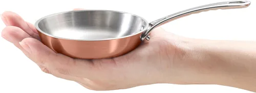 Macevia Cacerola Mini de 0.12 Cuartos, Calentador de Mantequilla de Acero Inoxidable 18/10, Olla Pequeña con Mango, Ideal para Cocina, Restaurante,