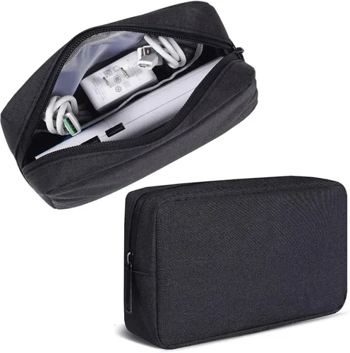 CAAORDKSO Organizador de Electrónicos Estuche de Viaje, Organizador de Cables Bolsa Organizadora de Cables de Viaje Impermeable Portátil Estuche de