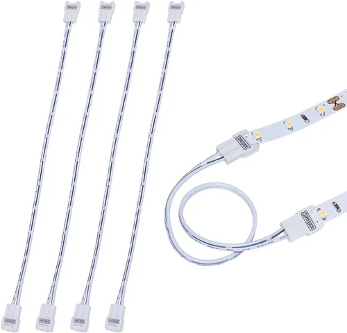 Miniatura 13 de Armacost Lighting 566021 Conector de cable a cinta LED blanco/de un solo color, paquete de 18