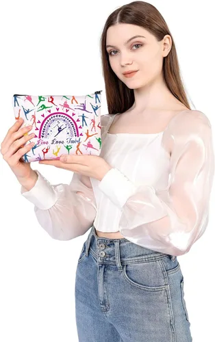 Miniatura 5 de WSNANG Baton Twirler Bolsa de cosméticos Live Love Twirler Bolsa de maquillaje Twirler Regalo para mamá Regalo de Baton Girando Regalo Gimnasta