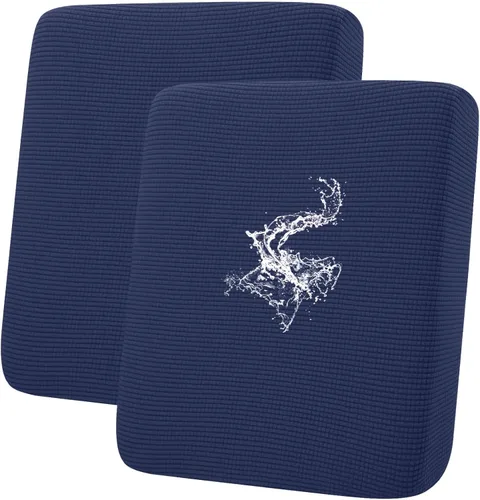 Miniatura 34 de hyha Fundas impermeables para cojines de sofá para mascotas, funda antideslizante para asiento de sofá para perros lavable, tela de jacquard Gris