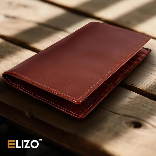 Miniatura 5 de ELIZO Carteras largas para hombre, Bourbon, Cartera larga