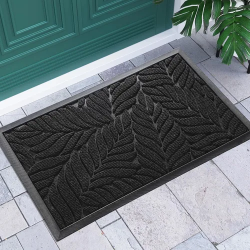 Miniatura 13 de Yimobra Tapete para puerta delantera para interiores y exteriores, 29.5 x 17 pulgadas, impermeable, para todas las estaciones, para entrada