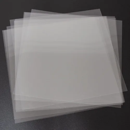 Hoja de Mylar en blanco de 7.5 mil (paquete de 10), hoja de plástico transparente de 12 x 12 pulgadas, hojas de acetato transparente para Cricut,