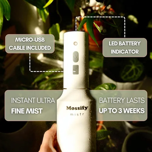 Miniatura 2 de Mossify Mistr Electric Plant Mister - Pulverizador a batería, botella de pulverización automática para plantas de interior, rociador ajustable