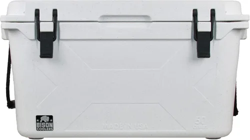 Miniatura 13 de BISON COOLERS Enfriador Rotomoldeado de Durabilidad Extrema Diseñada con Carcasa Rígida, Tapa y Revestimiento Hielera de Larga Duración con Blanco