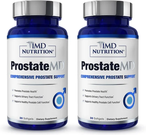 1MD Nutrition ProstateMD - Suplemento de apoyo para la próstata Saw Palmetto - Soporte para el tracto urinario y los impulsos frecuentes del baño |