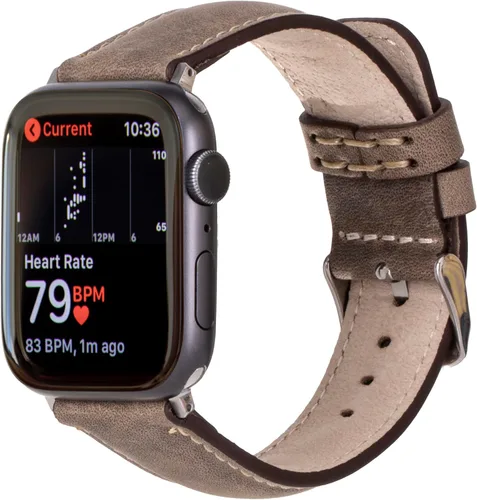 Miniatura 13 de HARDISTON Correas de reloj compatibles con Apple 38mm 40mm 41mm 42mm 44mm 45mm 49mm para hombres y mujeres, pulsera de cuero genuino hecha a mano