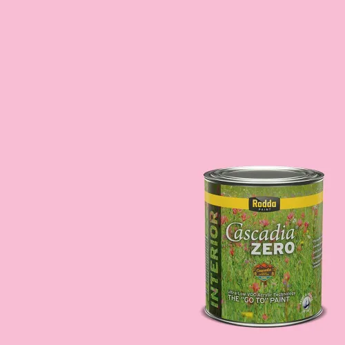 Miniatura 169 de Rodda Paint CASCADIA ZERO - Pintura plana e imprimación para interiores en uno, cuarto de galón, rosa Mullen