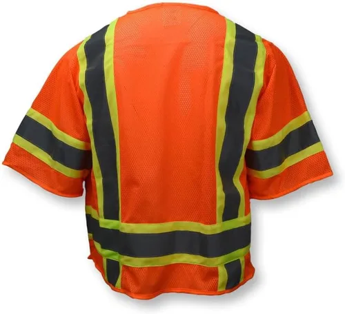 Miniatura 5 de Radians SV63OXL - Chaleco de seguridad de agrimensura de poliéster clase 3 de dos tonos, XL, naranja, talla única