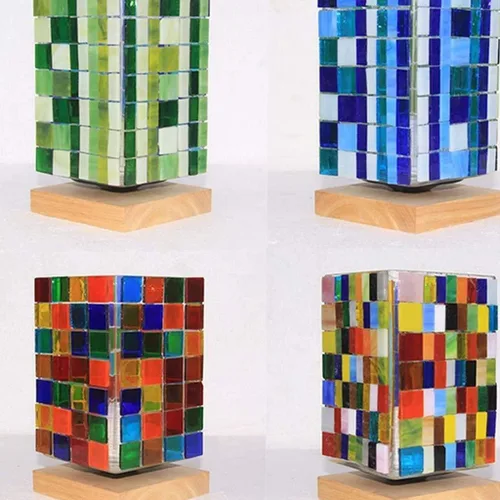 Miniatura 3 de Tira de vidrieras de 0.3 x 0.8 in, piezas de mosaico de vidrio transparente, azulejos de mosaico, pasatiempos, manualidades, material de 7.05 oz