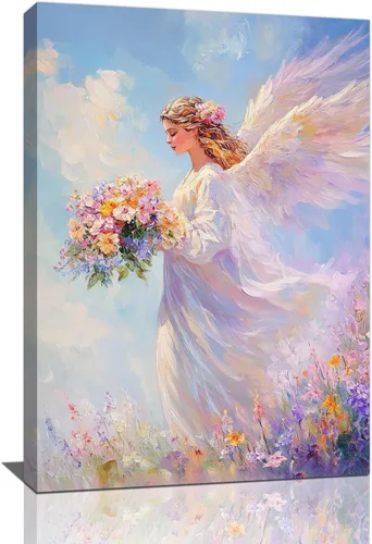 Miniatura 78 de Arte de pared con los 10 mandamientos, lienzo de los diez mandamientos, decoración de pared, pintura enmarcada inspiradora cristiana, obra de arte