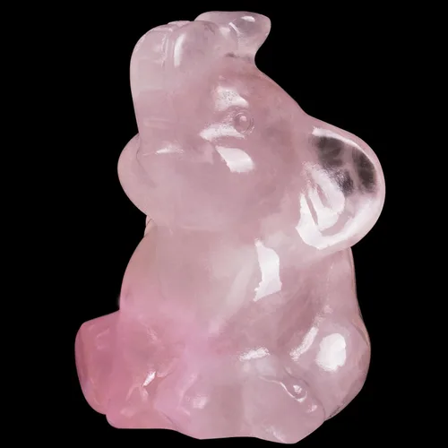 Miniatura 10 de Figura de elefante de fluorita tallada a mano, Feng Shui, regalo para amor, armonía, accesorios de escritorio, regalos para mujeres, adorable