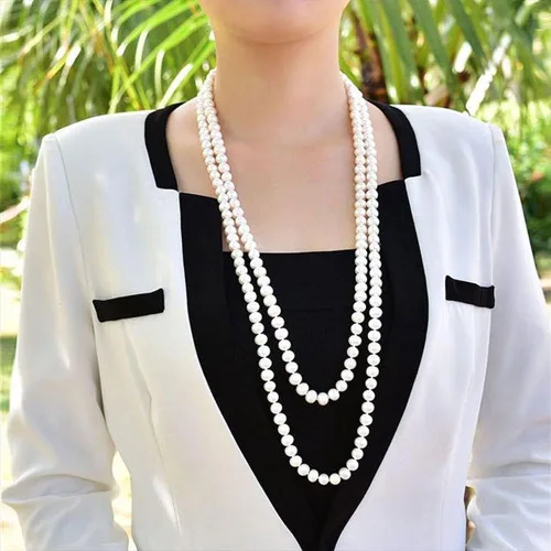 Miniatura 5 de Collar de perlas collar de cuentas para boda trabajo viajes bonito regalo para mujeres y niñas