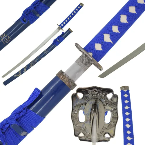 Miniatura 22 de Snake Eye Tactical Espada samurái katana de dos tonos con soporte de espada gratis